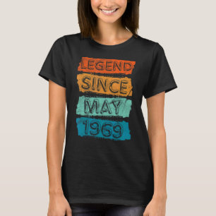 T-shirt 53 Ans Légende depuis mai 1969 53ème anniversaire