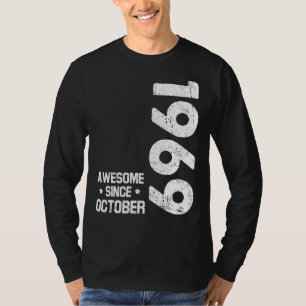 T-shirt 53 Years Old Awesome Since October 1969 53rd Birt