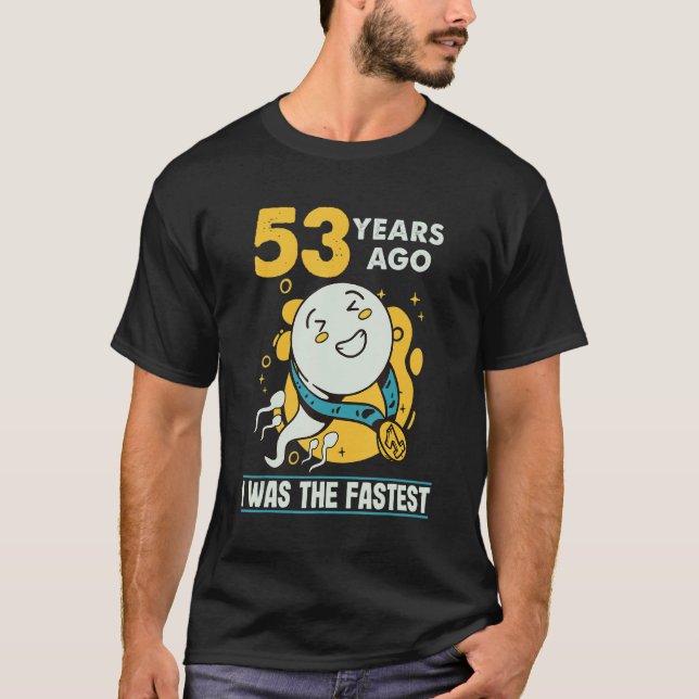 T-shirt 53e Anniversaire Hommes Humour Il Y A 53 Ans J'Éta (Devant)