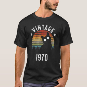 T-shirt 53e anniversaire Vintage 1970 53 ans