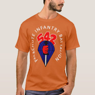 T-shirt 542e bataillon d'infanterie parachute avec Arrière