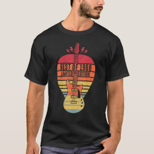 T-shirt 54 Ans Anniversaire Meilleur De 1968 Guitare