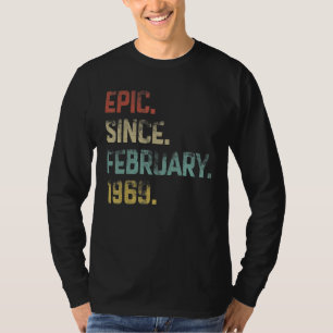 T-shirt 54 ans Awesome Epic depuis février 1969 54e