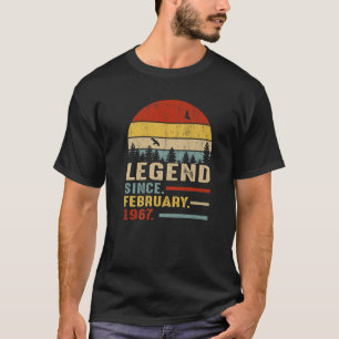 T-shirt 54 Ans Rétro Anniversaire Cadeau Légende depuis Fé
