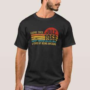 T-shirt 54 Ans Rétro Anniversaire Légende depuis Juillet 1