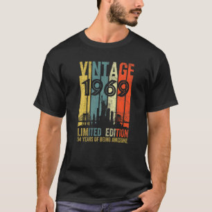 T-shirt 54 ans Vintage 1969 54e anniversaire