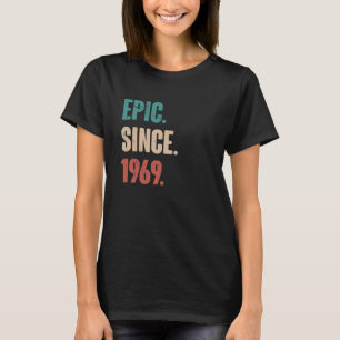T-shirt 54 Ans Vintage 1969 Anniversaire 54e Décorati