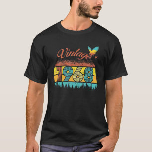 T-shirt 54 Ans Vintage Rétro 1968 54E Anniversaire Eagl