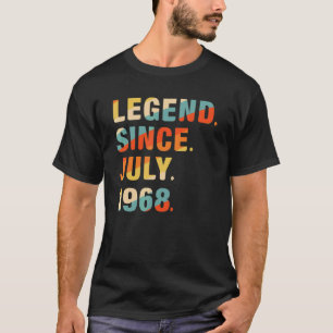 T-shirt 54e anniversaire 54 ans légende depuis juillet 196