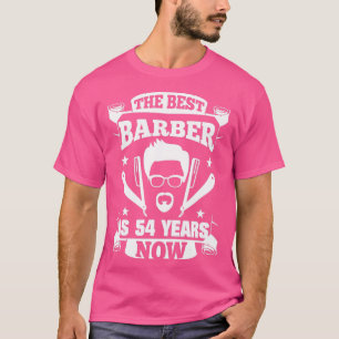 T-shirt 54e anniversaire actuel Barbier 54 ans Barbershop