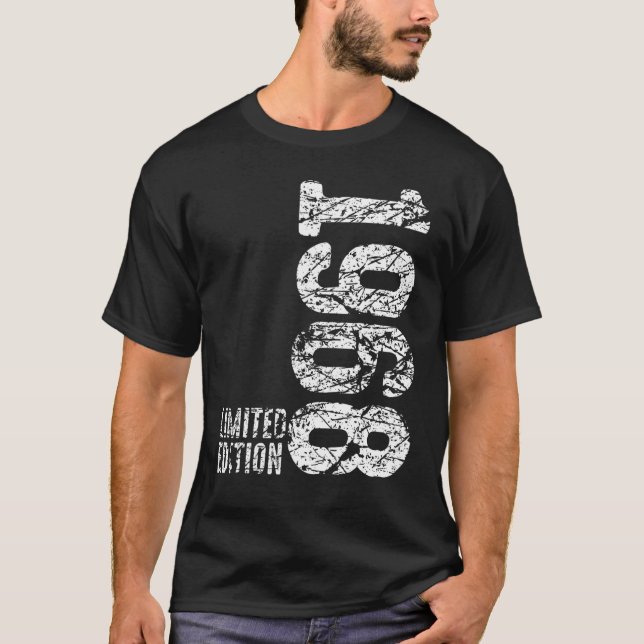 T-shirt 54e anniversaire Dames Mens 54 ans 1968 6 (Devant)