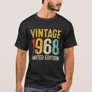 T-shirt 54e cadeau d'anniversaire 54 ans Vintage 1968