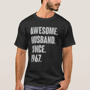 T-shirt 55 Anniversaire Mariage Pour Lui Awesome Mari S
