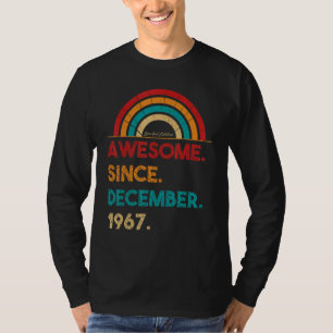 T-shirt 55 Ans Awesome depuis décembre 1967 55e Birt