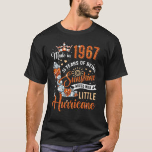 T-shirt 55 Ans Fabriqué En 1967 Anniversaire Reine Diamond