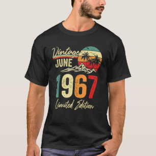T-shirt 55 ans Vintage juin 1967 55e anniversaire