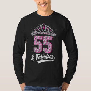 T-shirt 55 & Fabuleux 55 Ans 55e Anniversaire Diamant C