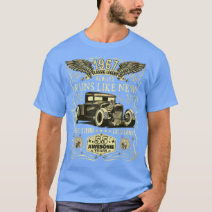 T-shirt 55e anniversaire Cadeau Hommes Femmes Né 1967 Funn
