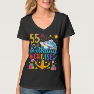 T-shirt 55e anniversaire Croisière B-Day Femmes V-Neck