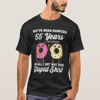 T-shirt 55e anniversaire de Mariage 55 ans mariage