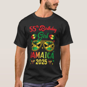 T-shirt 55e anniversaire fille Jamaïque Vacation Party ten
