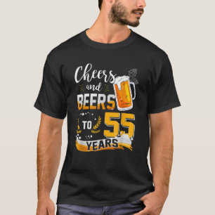 T-shirt 55e Anniversaire Soeurs Et Bières À 55 Ans Né En
