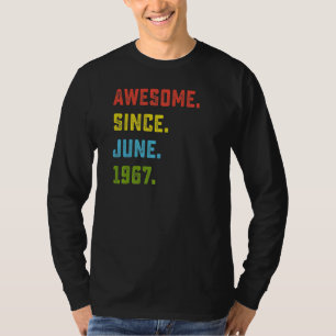 T-shirt 55e anniversaire stupéfiant depuis juin 1967 55 an