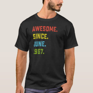 T-shirt 55e anniversaire stupéfiant depuis juin 1967 55 an