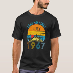 T-shirt 55ème anniversaire Légende depuis juillet 1967 Vin