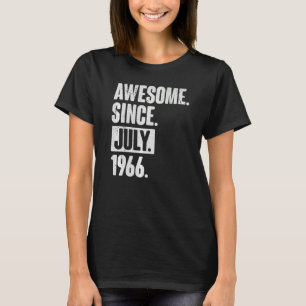 T-shirt 56 Ans 56e Anniversaire Awesome depuis Juillet 196