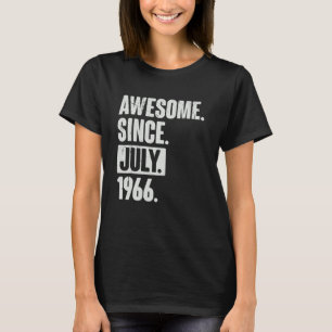 T-shirt 56 Ans 56e Anniversaire Awesome depuis Juillet 196