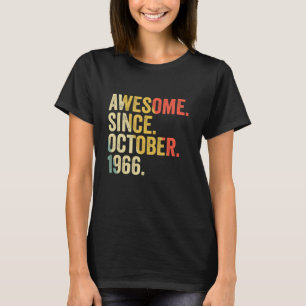 T-shirt 56 Ans 56e Anniversaire stupéfiant depuis Octobre