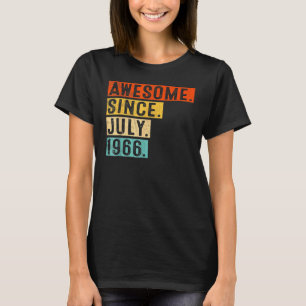 T-shirt 56 Ans Awesome depuis Juillet 1966 56e Anniversair