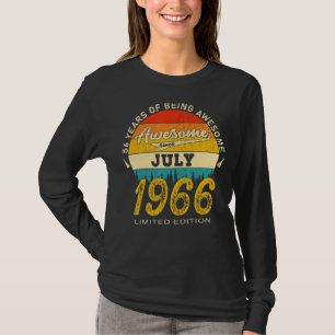 T-shirt 56 Ans Awesome depuis Juillet 1966 56e Anniversair