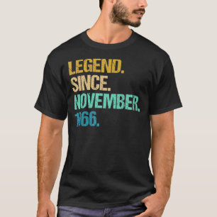 T-shirt 56 Ans Awesome Depuis Novembre 1966 56th Bir