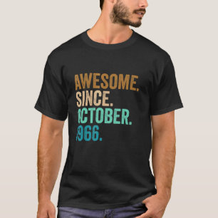 T-shirt 56 Ans Awesome depuis Octobre 1966 56e Birt