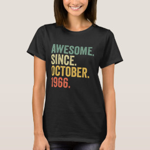 T-shirt 56 Ans Awesome depuis Octobre 1966 56e Birt