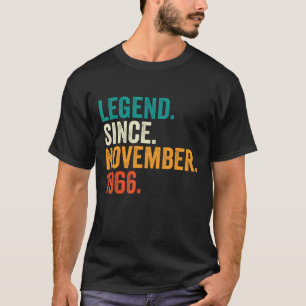 T-shirt 56 Ans Légende depuis novembre 1966 56e Birt