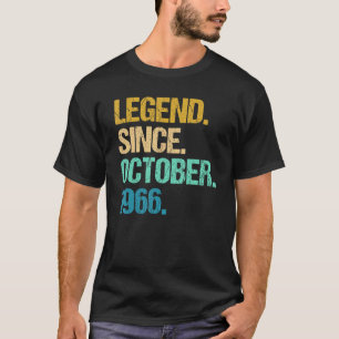 T-shirt 56 Ans Légende depuis octobre 1966 56e naissance