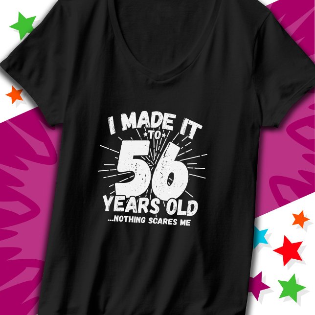 T-shirt 56 Ans Mème sarcastique vieux drôle 56ème annivers (Créateur téléchargé)