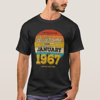 T-shirt 56E Anniversaire En JANVIER 2023 Cadeau - Magnifiq