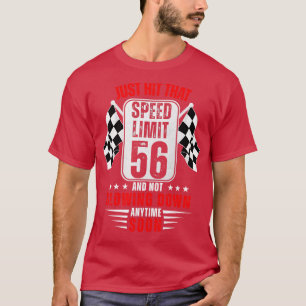 T-shirt 56e anniversaire Limite de vitesse Signal 56 ans v