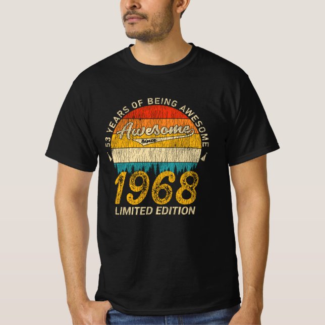 T-shirt 57 Ans 1968 Rétro Magnifique 57e anniversaire Cade (Devant)
