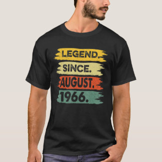 T-shirt 57 Ans Légende depuis août 1966 57e anniversaire
