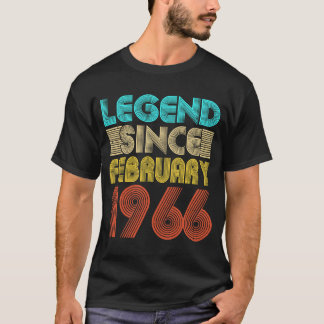 T-shirt 57 Ans Légende depuis février 1966 57e Birt