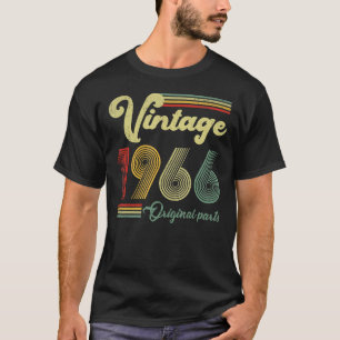 T-shirt 57 Ans Rétro 1966 Parties originales 57e anniversa