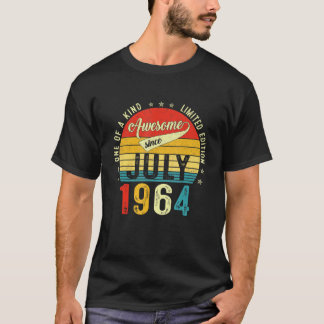 T-shirt 57 ans Vintage 1964 Limited Edition 57th Bir