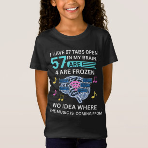 T-Shirt 57 onglets ouverts dans mon cerveau – Drôle de sur