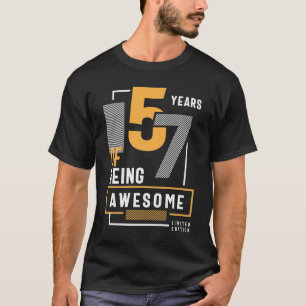 T-shirt 57 Years Of Being Awesome 57th Birthday