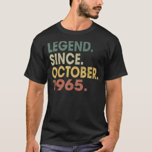 T-shirt 57 Years Old Legend Since October 1965